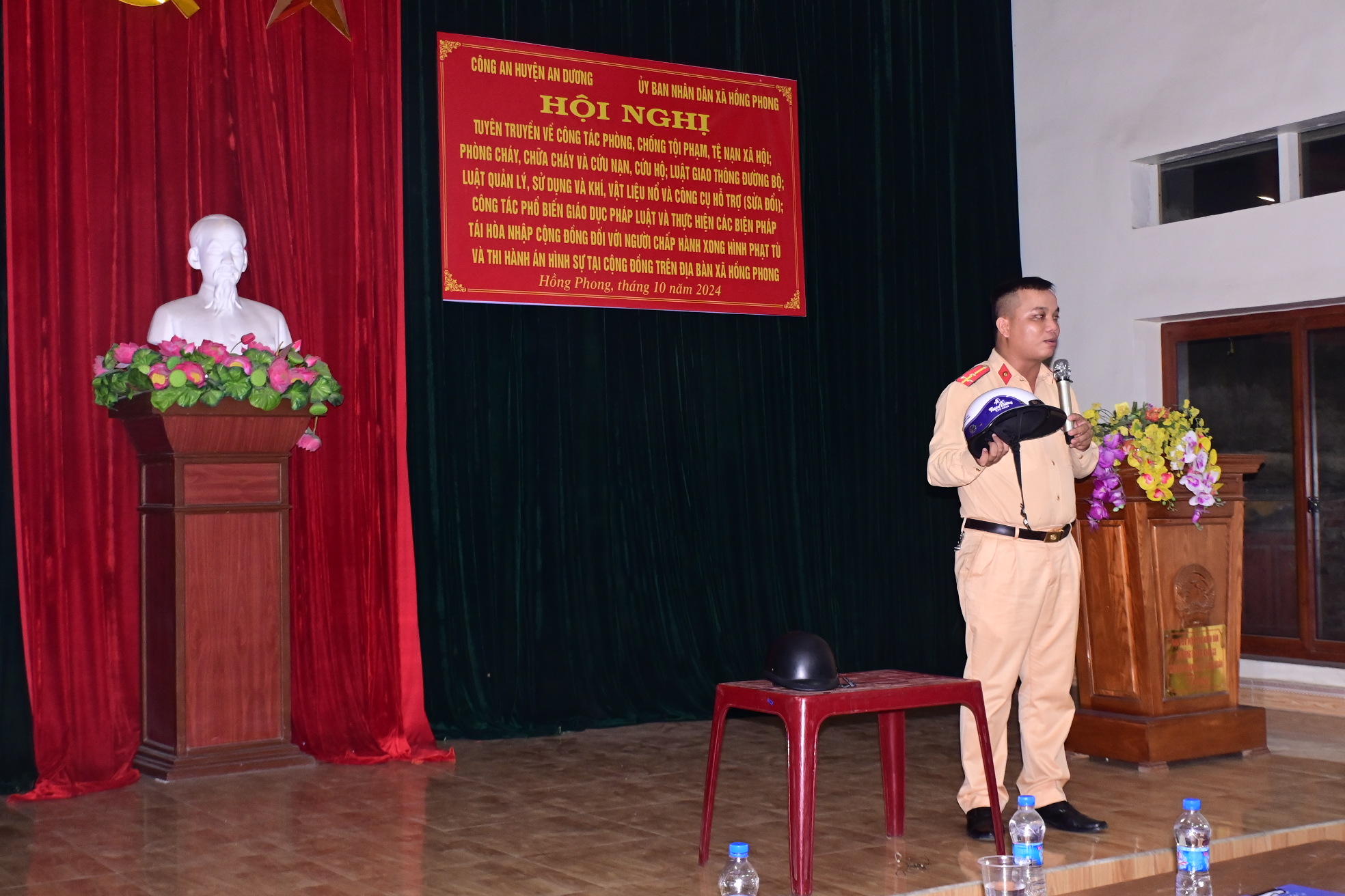 Công an huyện An Dương: Tổ chức 8 buổi tuyên truyền pháp luật tại xã Hồng Phong